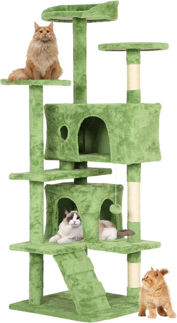 Premium Pet 54in Cat Tree Tower for Indoor Cats Functional