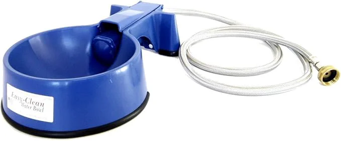 Reusable The Easy-Clean Auto-Fill Water Bowl For Dog with 5-Foot Long Stainless Steel Hose 32 ounces BlueAbout ThisOverview Certified