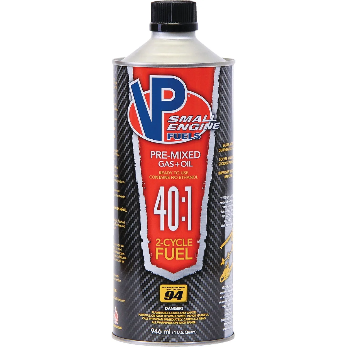 Verified VP Small Engine Fuels 32 Oz. 40 1 Ethanol- Gas Oil Pre-Mix Premium Material