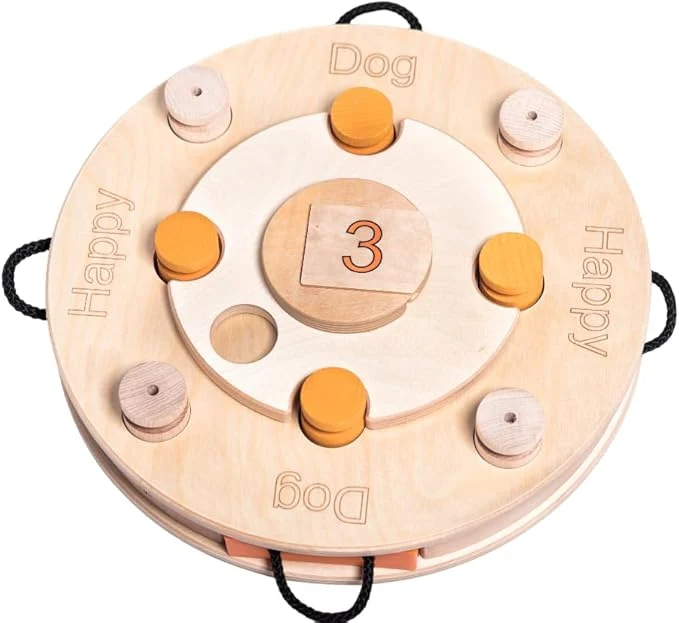 Fine Birthday Cake – Dog Puzzle Toy Interactive Wooden Brain Game for Dogs Mental Enrichment Toy Enhances Natural InstinctsAbout This Secure