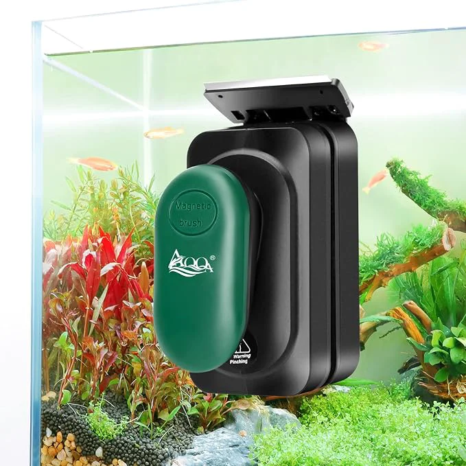 Consistent AQQA Aquarium Strong Magnetic Cleaner Brush Fish Tank Glass Algae Magnet Specialty