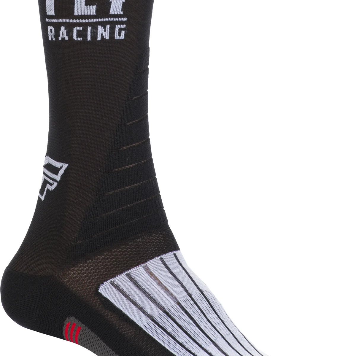 High-Grade Fly Factory Rider Socks Black White Red Sm Md Convenient
