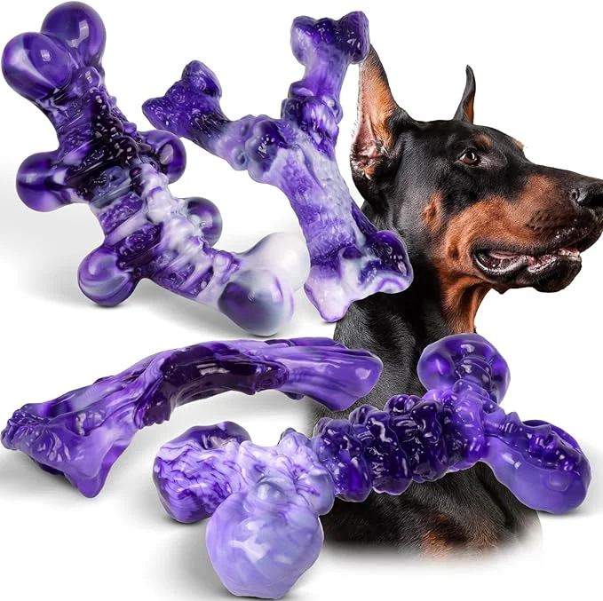 Eco-Friendly 4-Pack Indestructible Chew Toys for Extra-Large Dogs – Aggressive Chewers Durable Nylon Bone Heavy Duty Long-Lasting Dog Toys for Large Breed Strong ChewersAbout This Exceptional