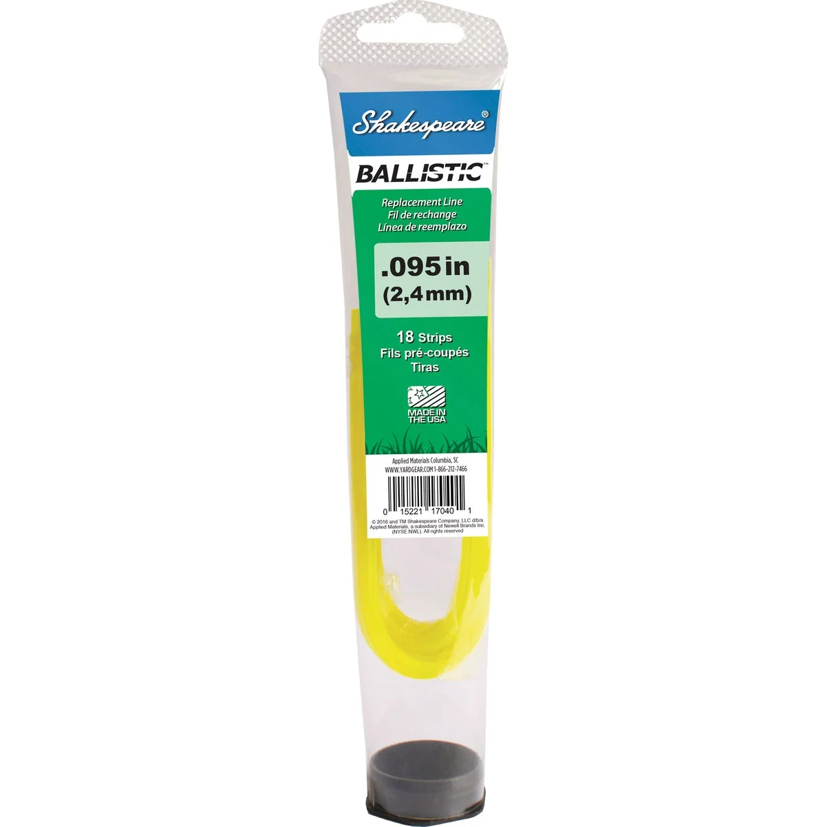 Outstanding Shakespeare 0.095 In. x 12 In. Ballistic Hybrid Pre-Cut Trimmer Line 18-Count Healthy