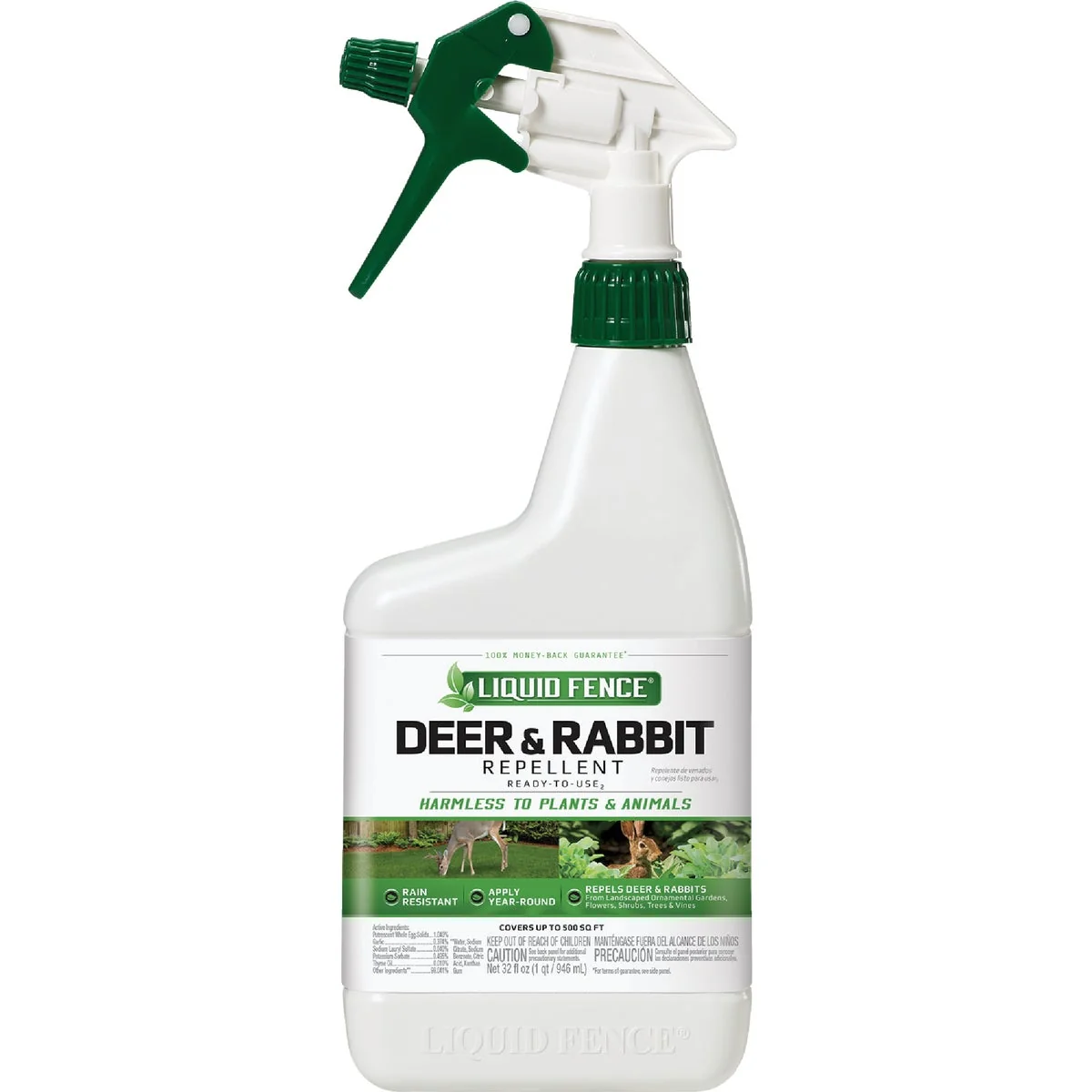 Relaxed Liquid Fence 32 Oz. Ready To Use Deer Rabbit Repellent Efficient
