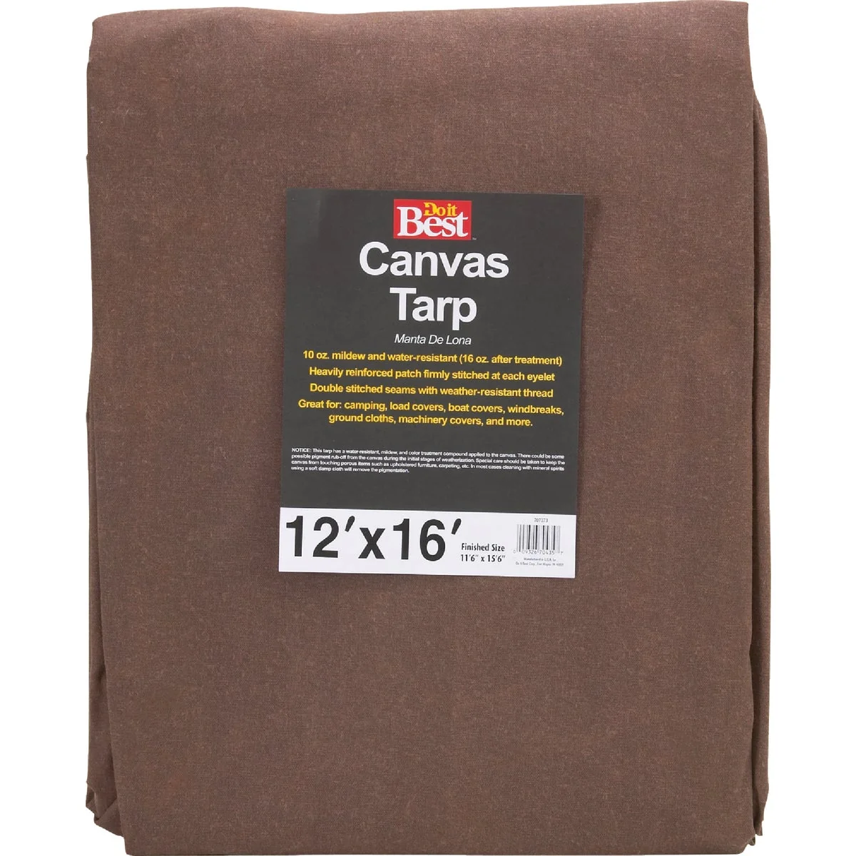 Contemporary Do it 10 Oz. 12 Ft. x 16 Ft. Canvas Tarp Classic