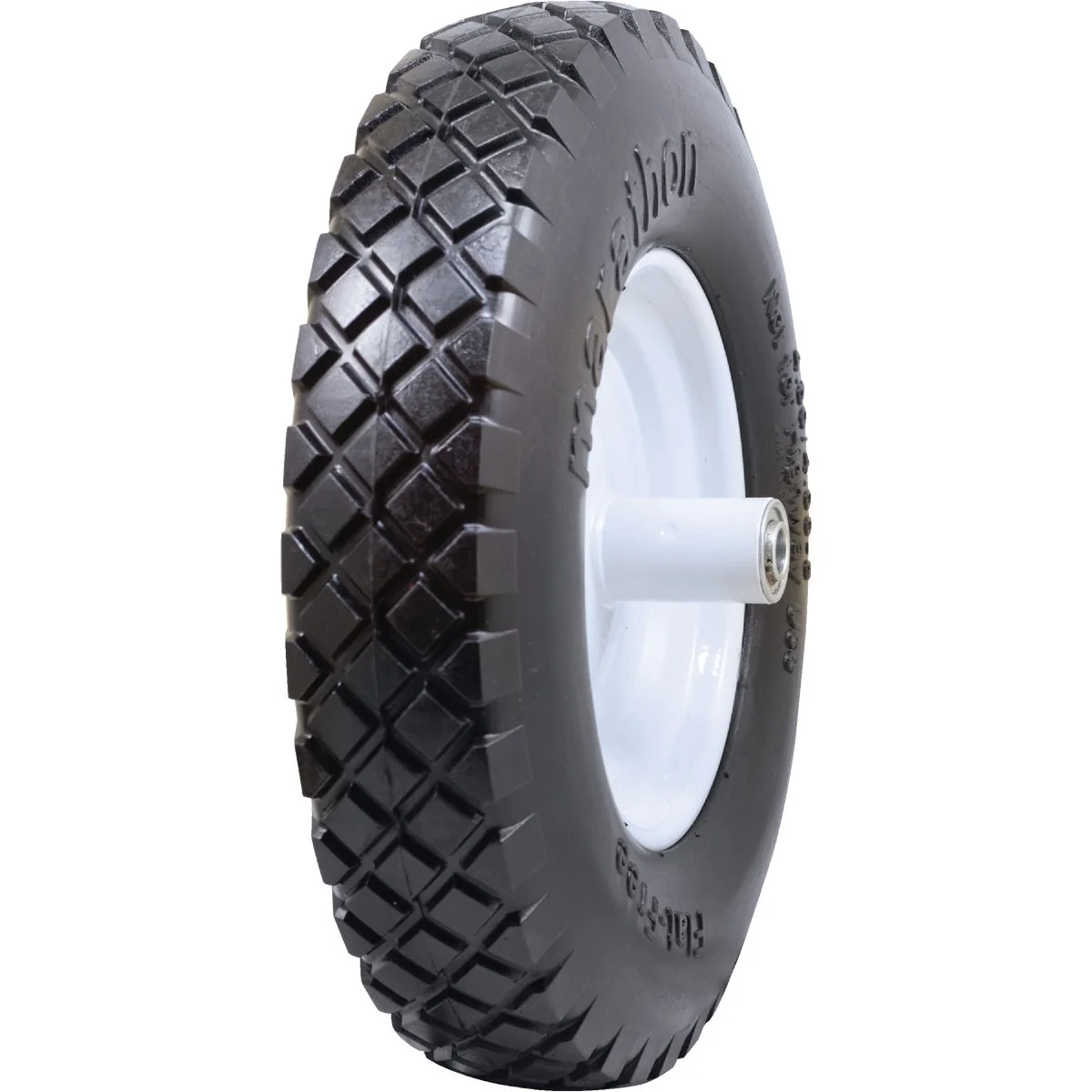 Eco-Friendly Marathon 16 x 480 400-8 In. Flat Wheelbarrow Wheel with Knobby Tread Trusted