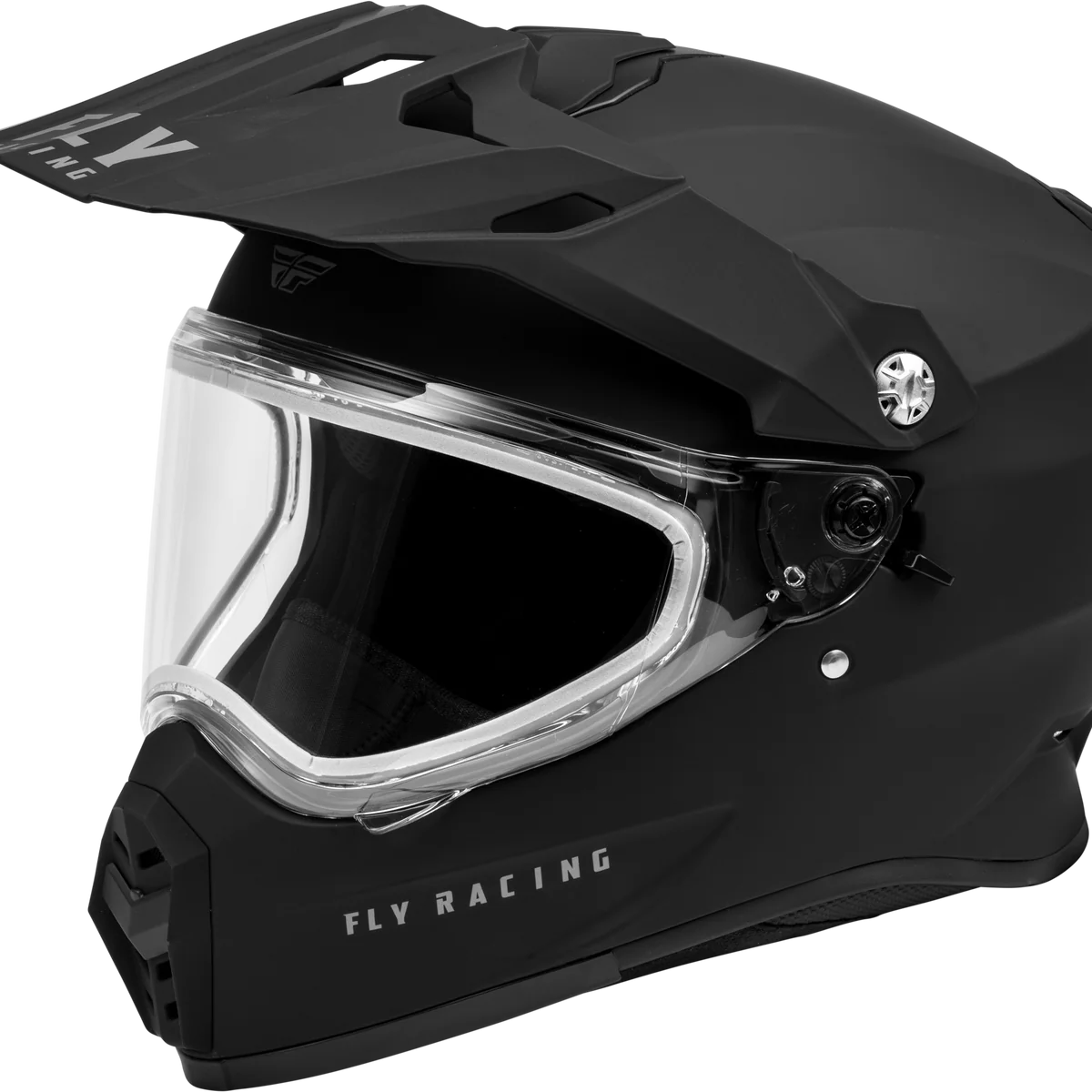Trekker Cw Solid Helmet Dual Shld Matte Black Lg Contemporary