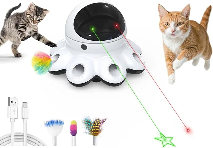 Top-Quality ORSDA Cat Laser Toy 2-in-1 Interactive Automatic Motion Activated Moving 8 Verified