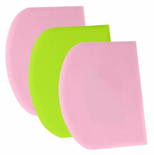 Eco-Friendly Dough Scraper Bench Scraper 3 Count Natural