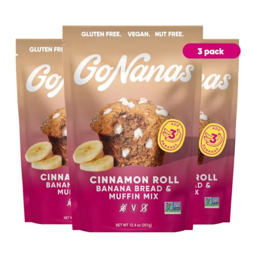Unique Cinnamon Roll Banana Bread Muffin Mix 37.2 Ounce Exclusive