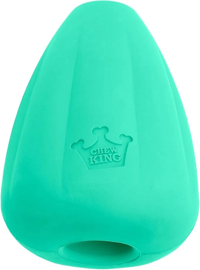 Superior Chew King by Mammoth Premium Treat Dispensing Dog Toy Durable Natural Rubber Chew Toy Safety Air Vent Interactive Enrichment Toy for Aggressive Chewers XXL – TealAbout This Consistent