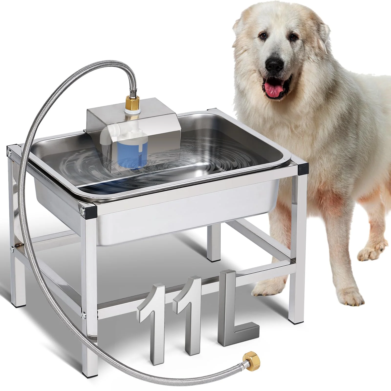 Elite NAOEDEAH 3Gal Automatic Dog Water Bowl Dispenser — d Outdoor Stand Casual
