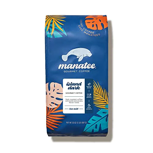 Modern Manatee Gourmet Whole Bean Coffee 32 Ounce Genuine
