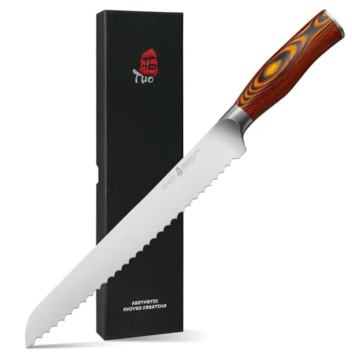 Verified Bread Knife 10 inch Upgraded Serrated Knife for Homemade Sourdough Bread High-Performance