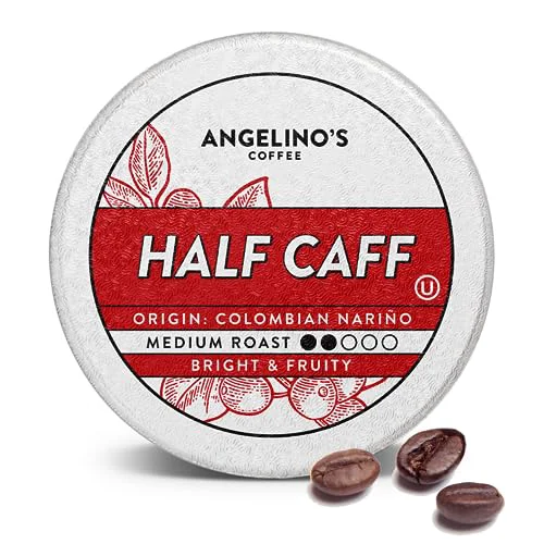 Artisan Angelino’s Half Caff Colombian Coffee Pods 96 Count Trusted