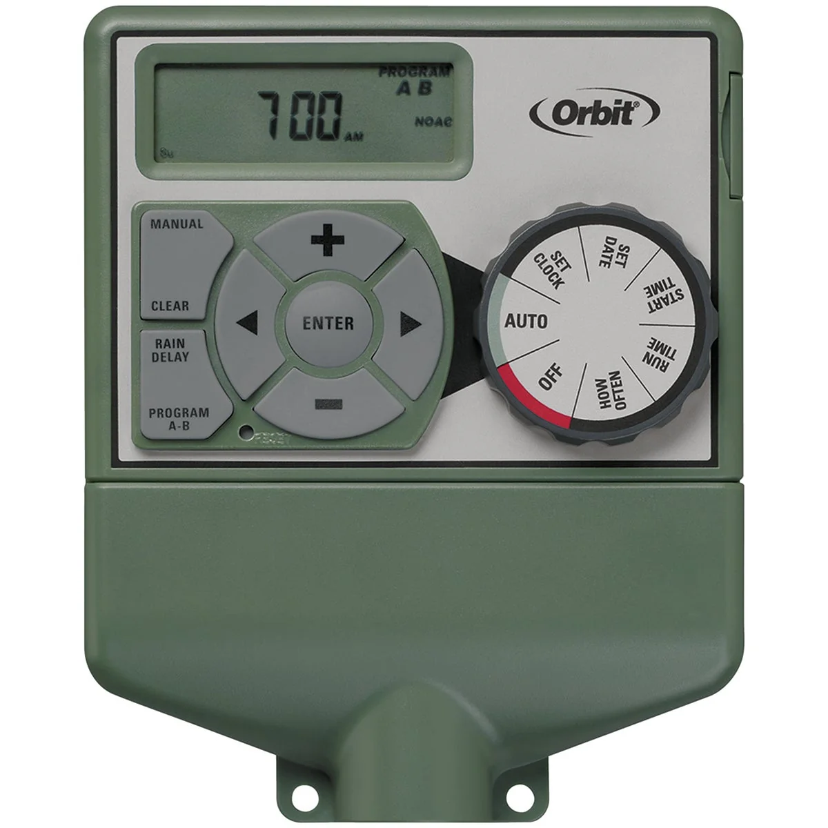 Genuine Orbit Easy Dial 4-Station Indoor Hardwired Sprinkler Timer Advanced