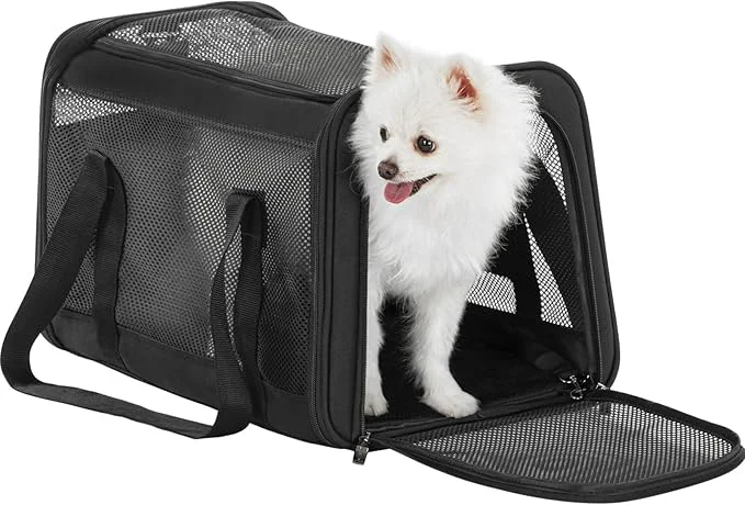 Specialty 19 x 12 x 12 Large Cat Car Carrier – Roomy Escape-Proof Cat Car Seat Advanced