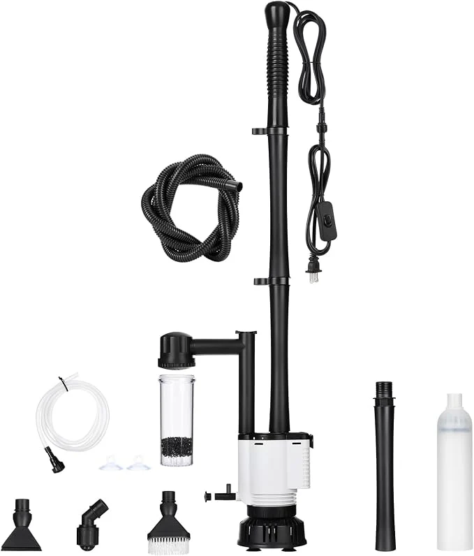Exclusive AQQA Fish Tank Cleaner 8-in-1 Electric Aquarium Gravel Vacuum Clean Smart