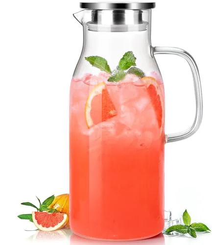 Advanced 2 Liter 68oz Glass Pitcher with Lid Original
