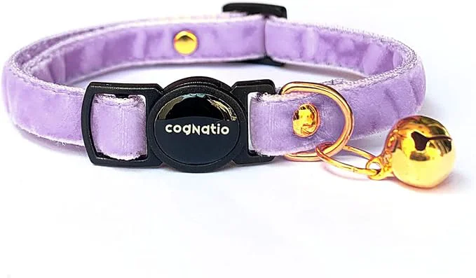 Traditional Safety Quick Release Cat Collars Double Velvet Expertly Made