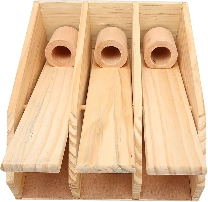 Safe Dog Puzzle Foraging Toy Wooden Interactive IQ Training Toy with Leaky Food Design Multi Pet Suitable Plaything for Dogs Cats Rabbits HamstersAbout This Premium Material