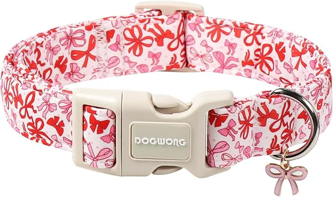 Eco-Friendly DOGWONG Cute Dog Collar Girl Female Dog Collars Carefully Designed