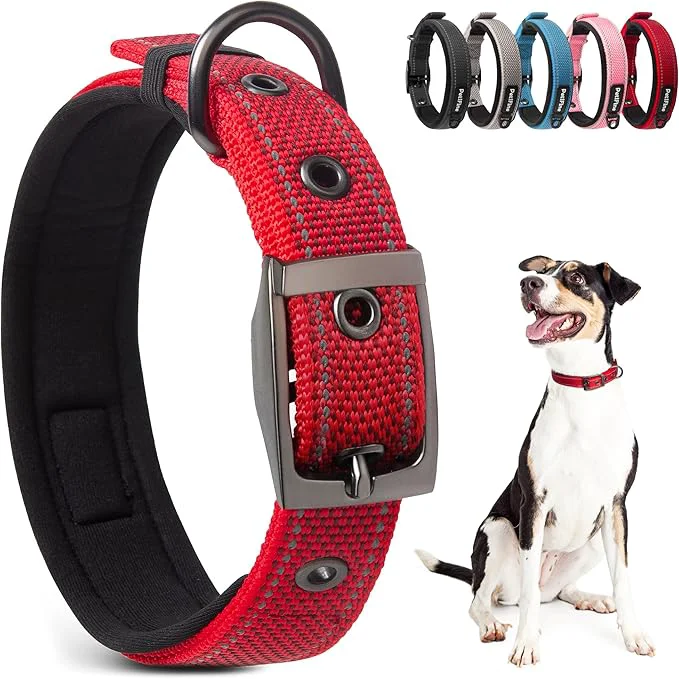 Durable PetiFine Dog Collars for Medium Dogs Neoprene Padded and Adjustable Dependable