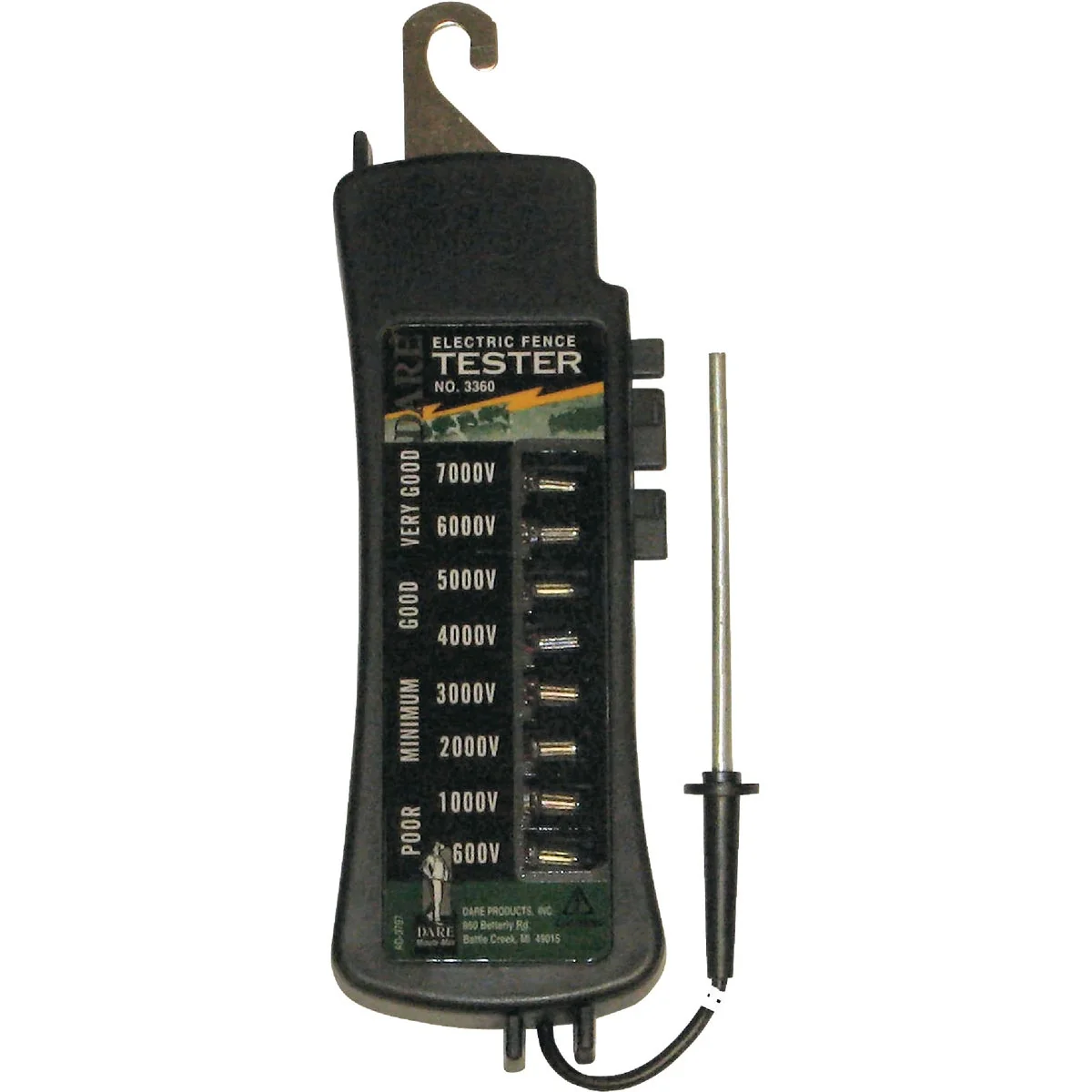 Classic Dare 8-Lamp 6 In. W. x 10 In. H. Electric Fence Tester Exceptional
