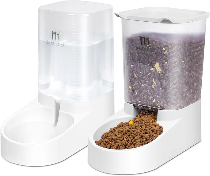Pure Marchul Dog Feeder Gravity Cat Feeder and Water Dispenser Set Automatic Pet Food Bowl and Waterer Large Capacity for Small Medium Pets Puppy Kitten Rabbit 1 Gallon 3.8L About ThisOverview Dependable