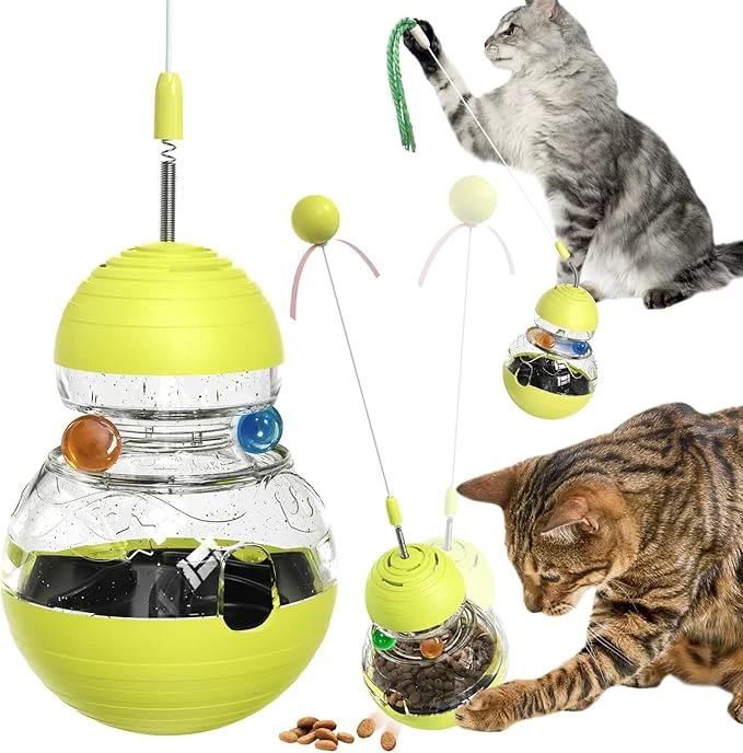 Prestigious Cat Toy for Indoor Cats Wobble Treat Dispenser Ball Kitten Food Dispenser High-Grade