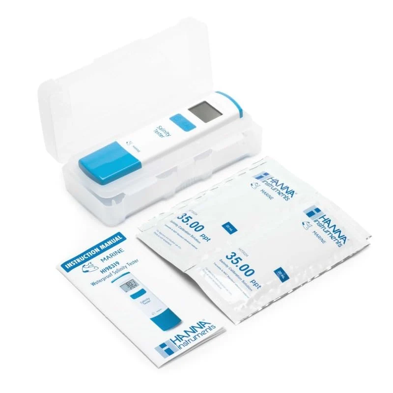 Selected Hanna HI98319 Salinity Tester – ppt PSU SG Readouts for Aquariums Field Industrial Use Responsible