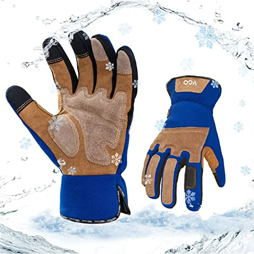 Trusted 1 Pair Winter Lined Gardening Gloves Men Detailed