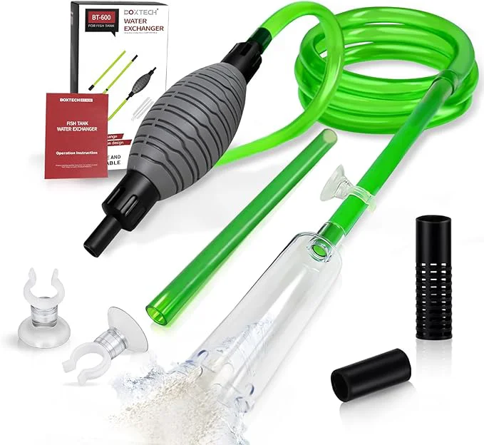 Easy-to-Use boxtech Fish Tank Water Change Vacuum Siphon Water Changer Pump Sand Cleaner Practical