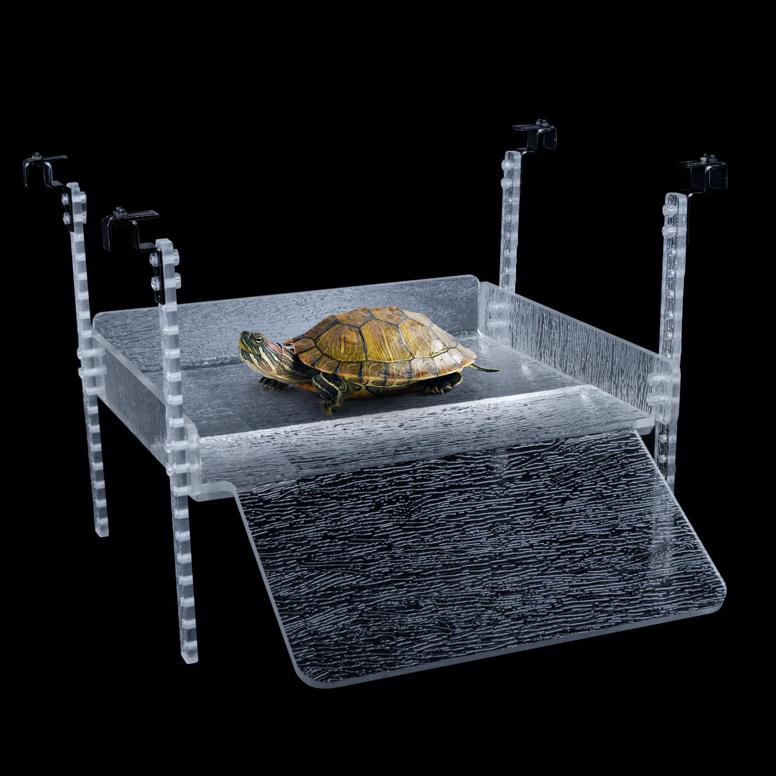 Expertly Made SIKGFPN Adjustable Turtle Basking Platform — 16–19 in Slip-Resistant Ramp Acrylic Carefully Designed