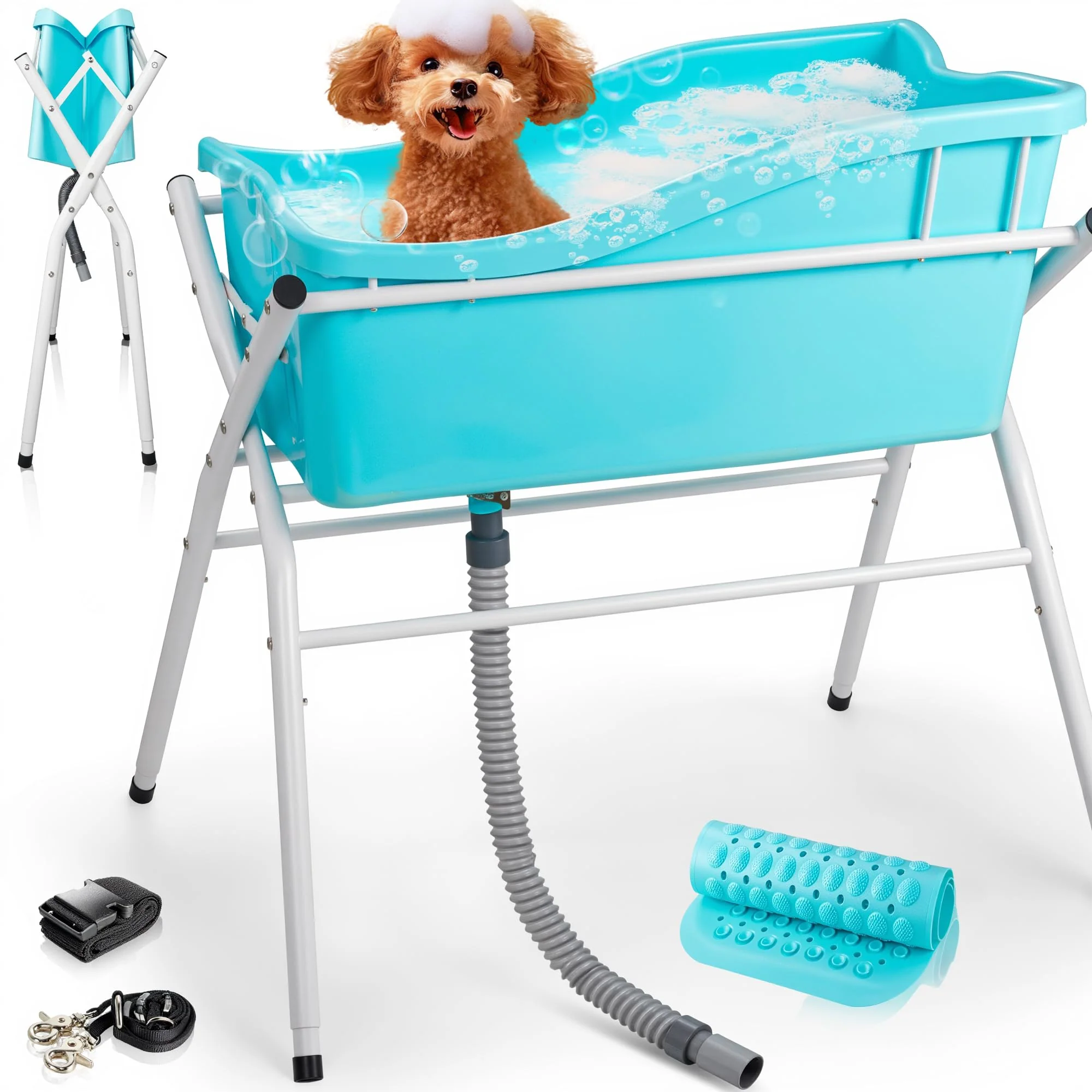 Verified ACCUCRAFT Portable Dog Bath Tub – Foldable d Grooming Station Next-Generation