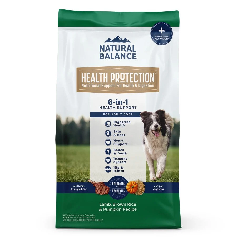 Selected Natural Balance Health Protection Adult Dry Dog Food Lamb Brown Rice Pumpkin 4-lb World-Class