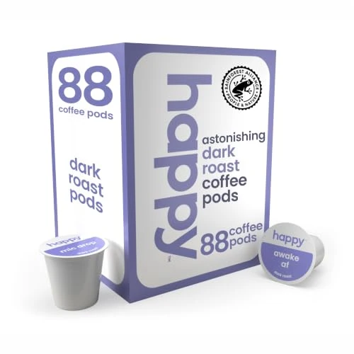 Soft Happy Coffee Dark Roast Coffee Pods 88 Count Luxury