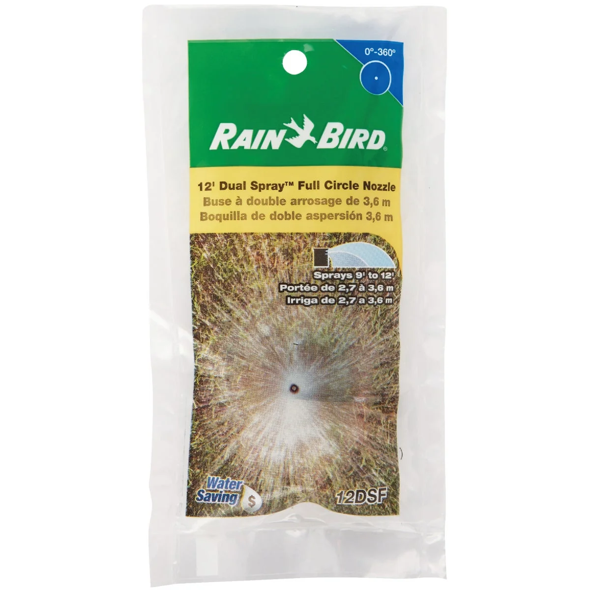 Smooth Rain Bird Full Circle Dual Spray Pop-Up Spray Nozzle Flexible