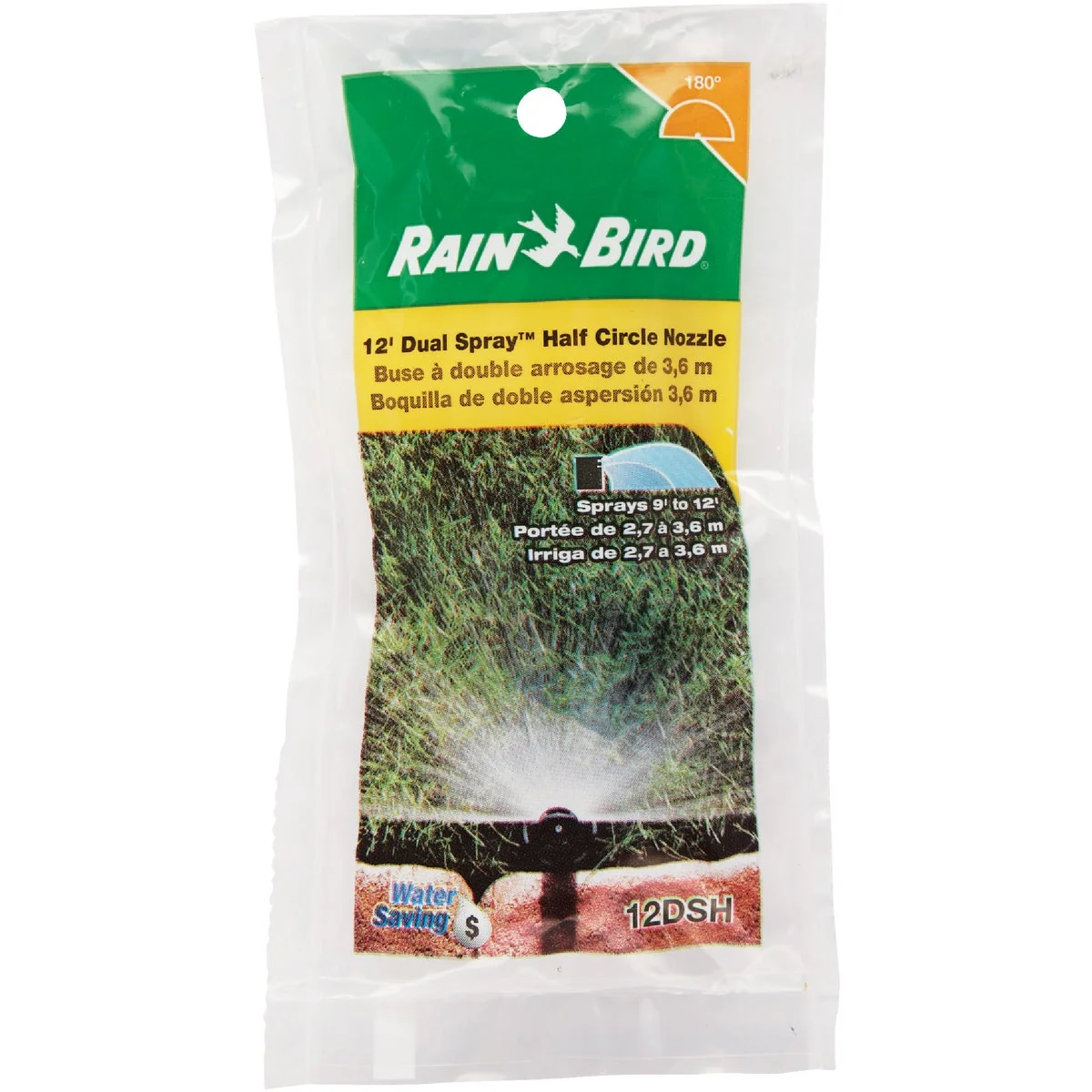 Classic Rain Bird Half Circle Dual Spray Pop-Up Spray Nozzle Selected