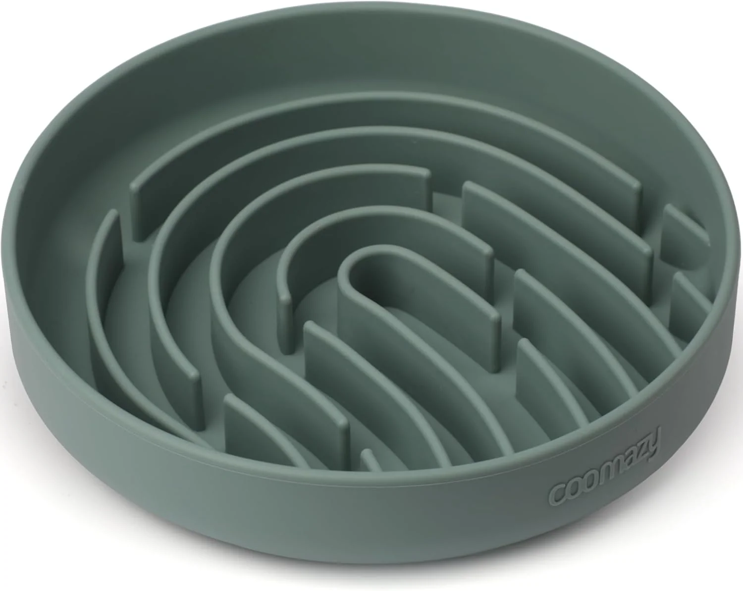 Luxury Coomazy Large Silicone Slow Feeder Dog Bowls Interactive Puzzle Toy for Pets Food Training Keeps Dogs Busy Prevents Puppy Overeating Dark Green Large 3.2Cup Superior