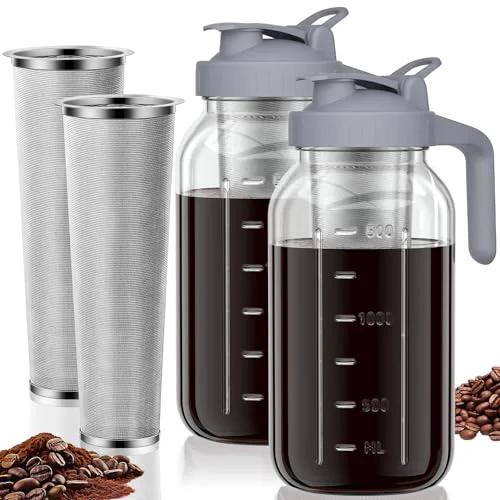Flexible Cold Brew Coffee Maker 2 Count Consistent