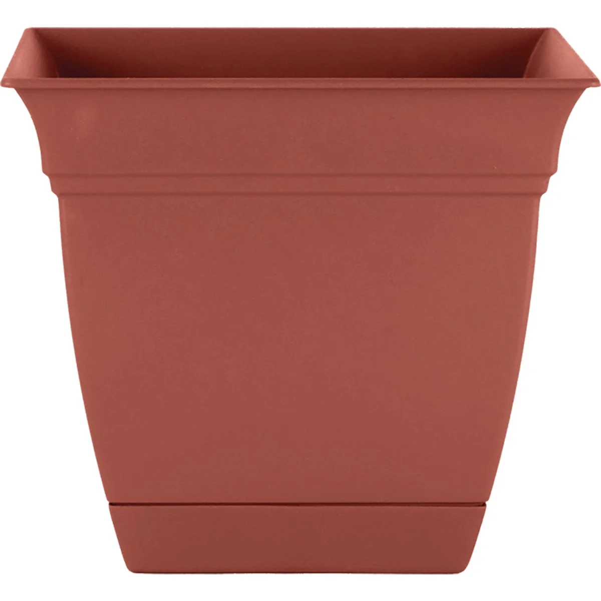 Classic HC Companies Eclipse 10 In. x 10 In. x 8.75 In. Resin Clay Planter Functional
