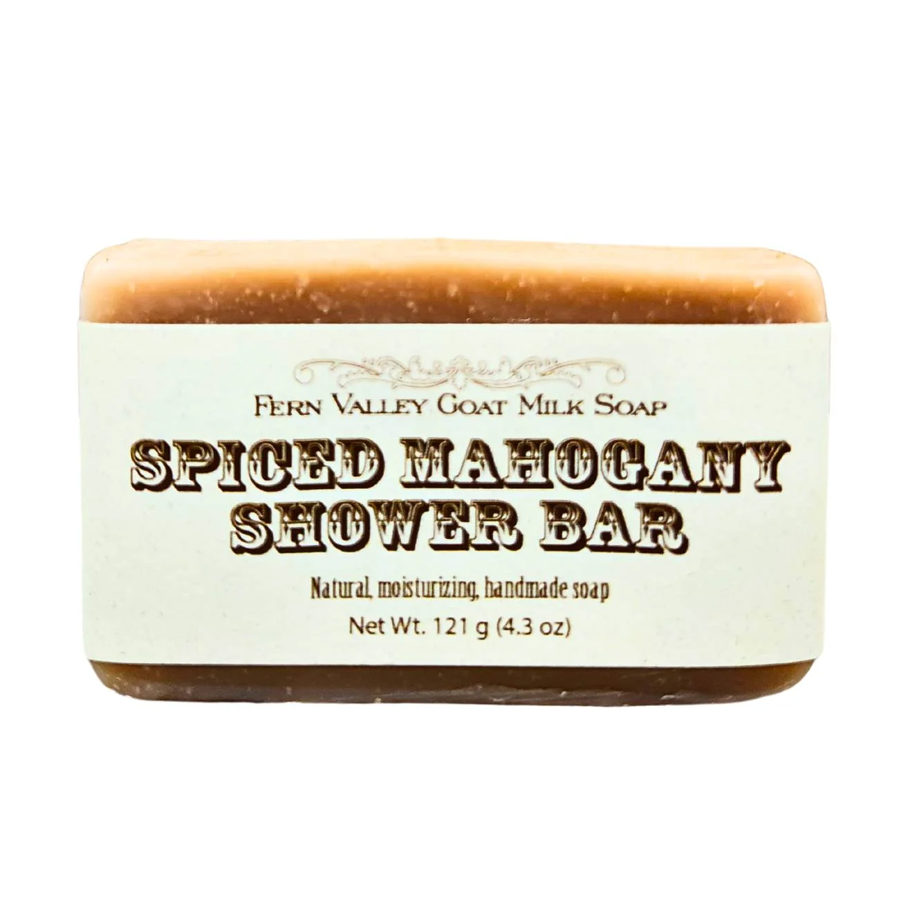 Specialty Handmade Goat Milk Soap Shower Bar Spiced Mahogany High-End