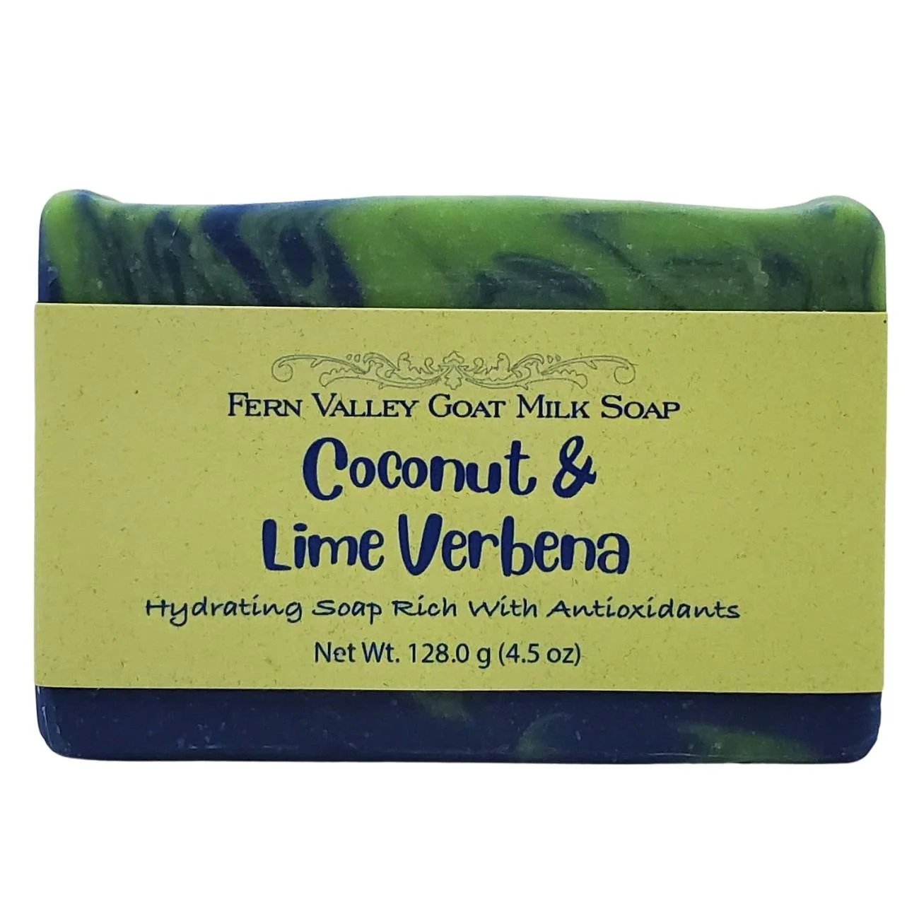 Secure Handmade Goat Milk Soap Hydrating With Antioxidants Tropical Coconut Lime Verbena Scent Safe