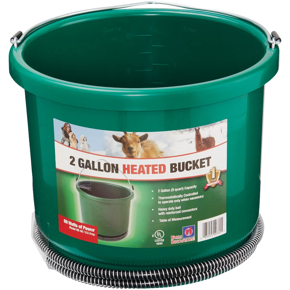 Authentic Farm Innovators 2 Gal. 60W 120V Heated Bucket Outstanding