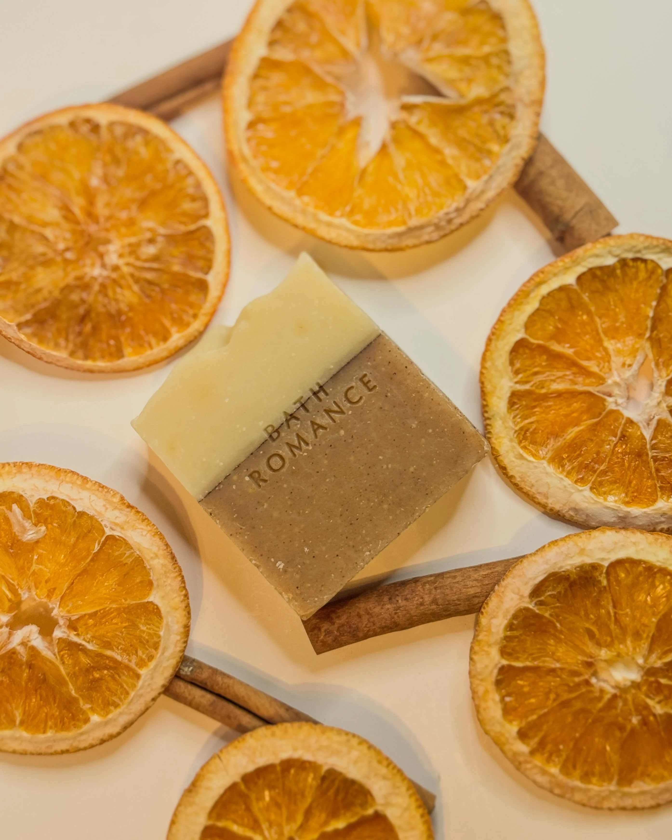 Official orange cinnamon soap bar Modern