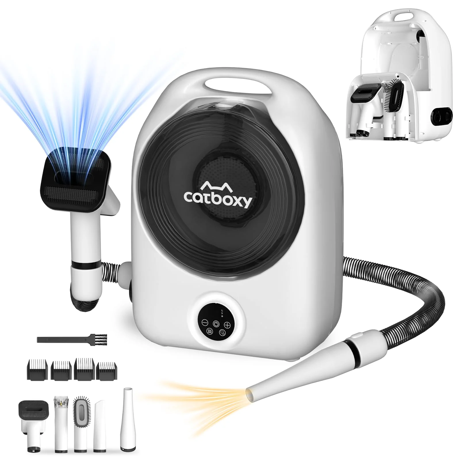 High-End Catboxy CatDog Grooming Vacuum Kit – All-in-One Pet Grooming System High-Quality