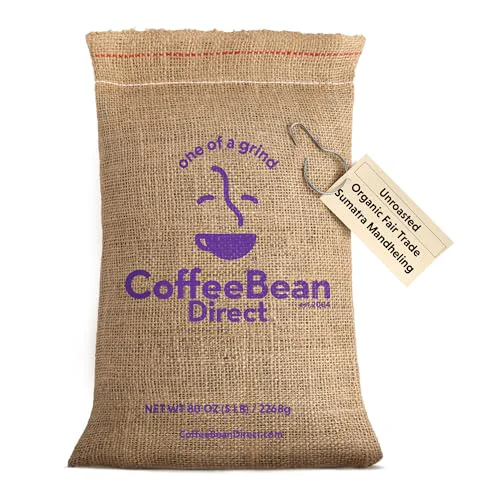 Sustainable Unroasted Organic Fair Trade Sumatra Mandheling 80 Ounce Proven