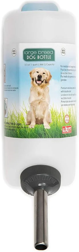 Outstanding Lixit® Wide Mouth Water Bottles for Large Dogs White 32 Ounce About ThisOverview Selected
